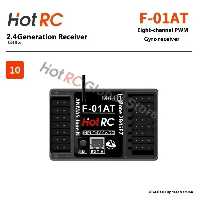 HOTRC 2.4Ghz 4/6/8 Channel F-0 - Drone Racing Receiver recension och pris